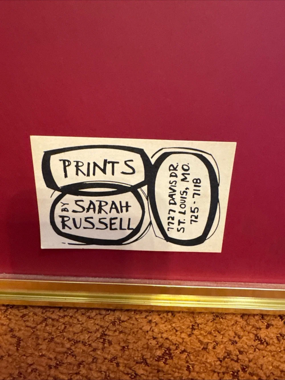 Mid Century Modern Paper Cut Art Numbered And Signed Sarah Russell
